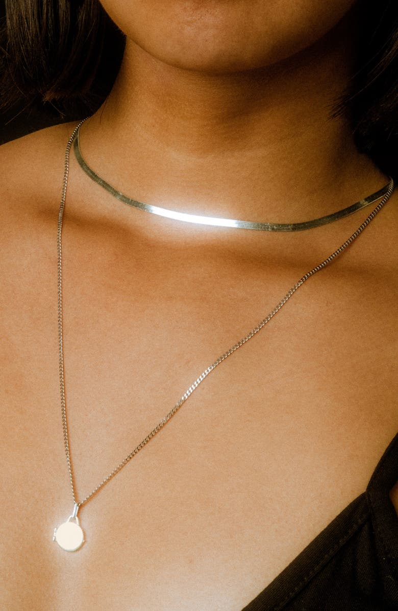 Loren Stewart Mixed Metal Locket Pendant Necklace, Alternate, color, 