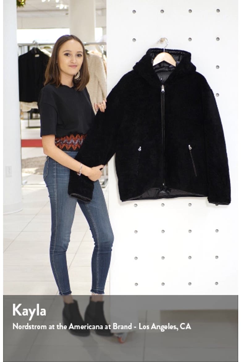 Bryce Reversible Water Resistant Genuine Shearling Down Coat video