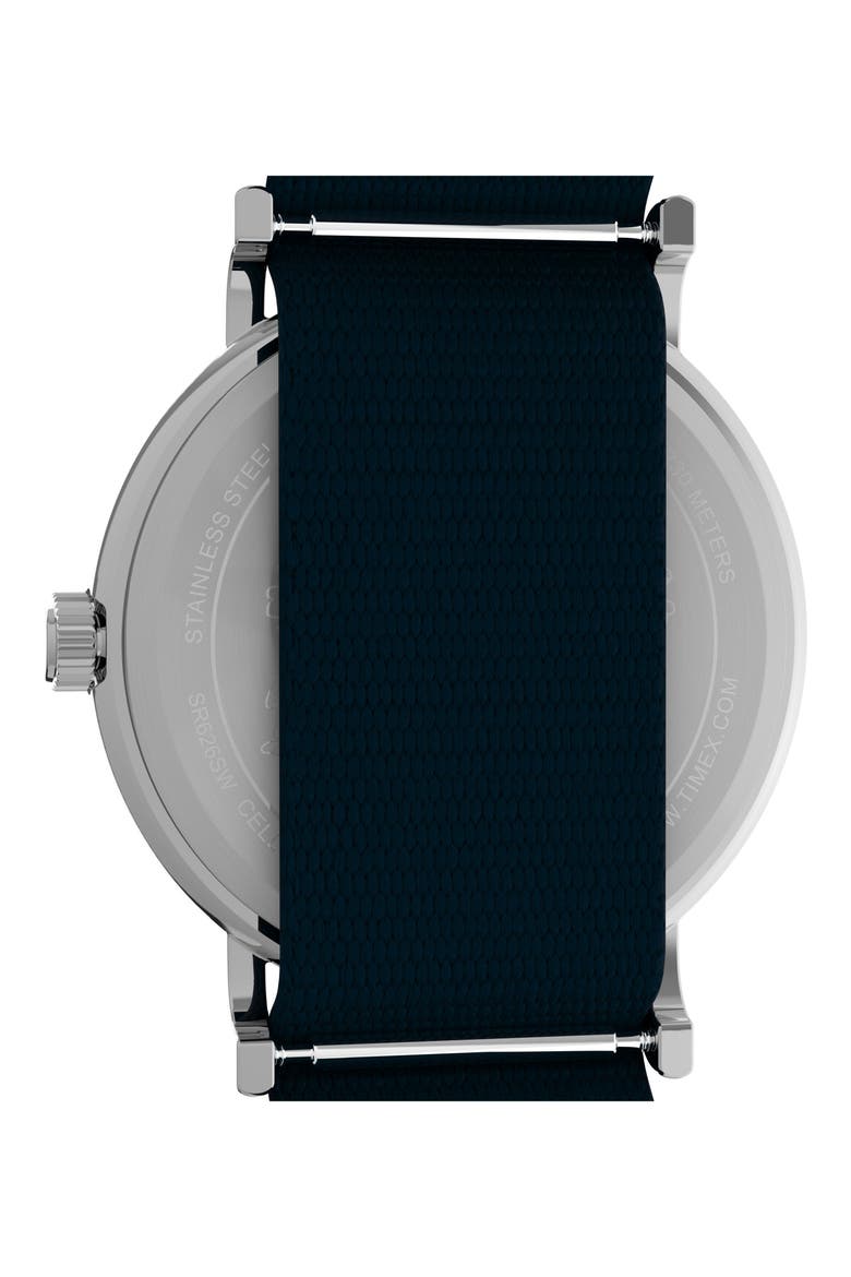 Peanuts® x Timex Weekender Baseball 38mm Fabric Strap Watch, Alternate, color, NAVY/ SILVER-TONE