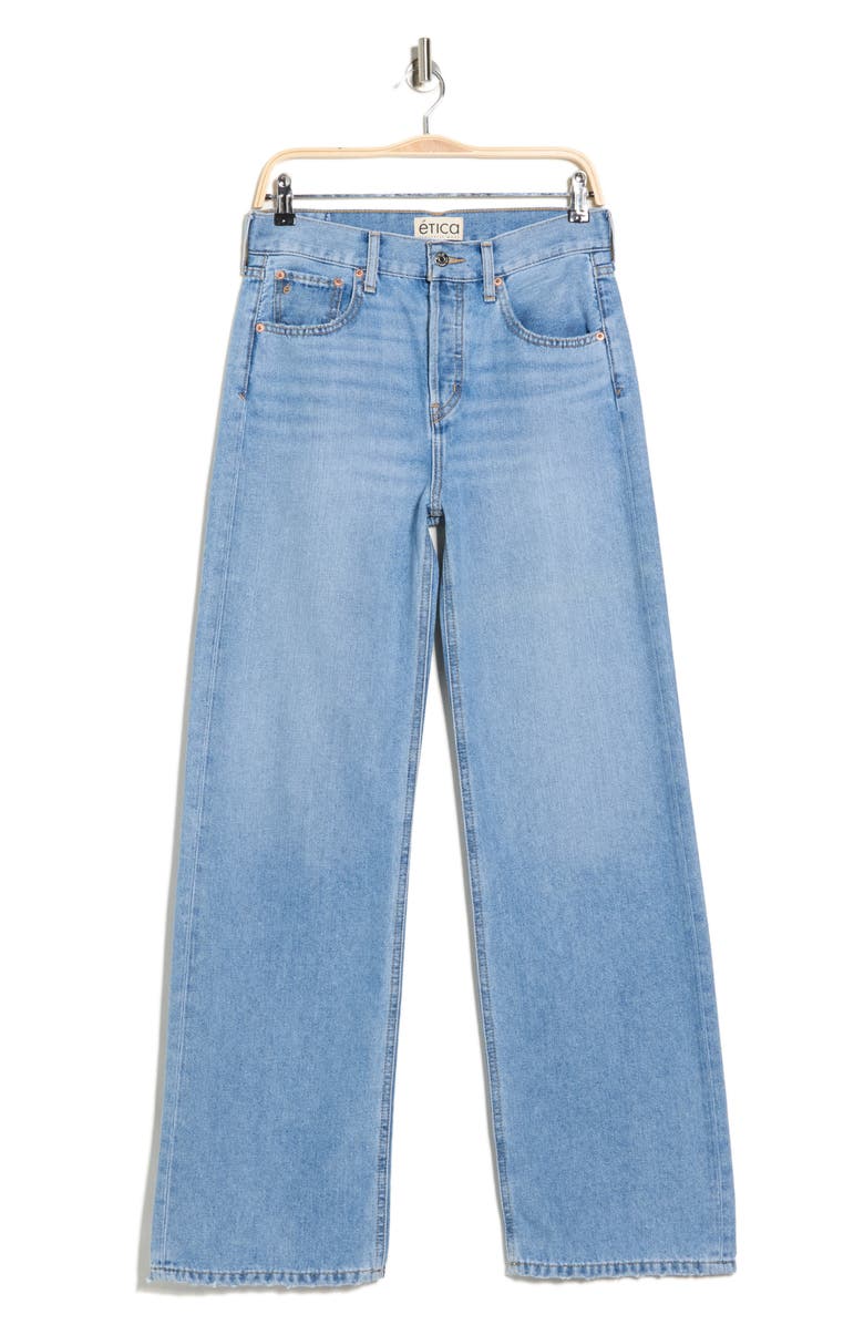 ÉTICA Stanton Relaxed Wide Leg Jeans, Alternate, color, Atwater