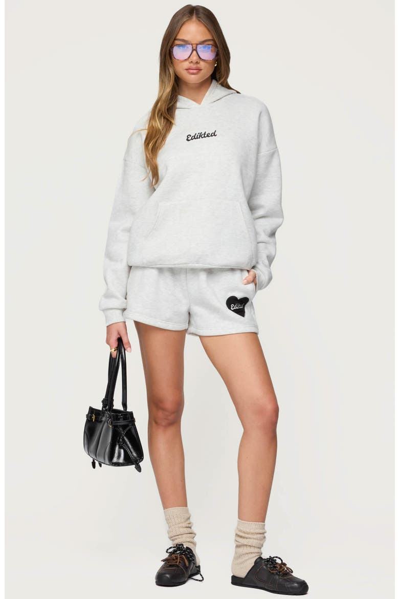 Big Love Embroidered Hoodie, Alternate, color, GRAY-MELANGE