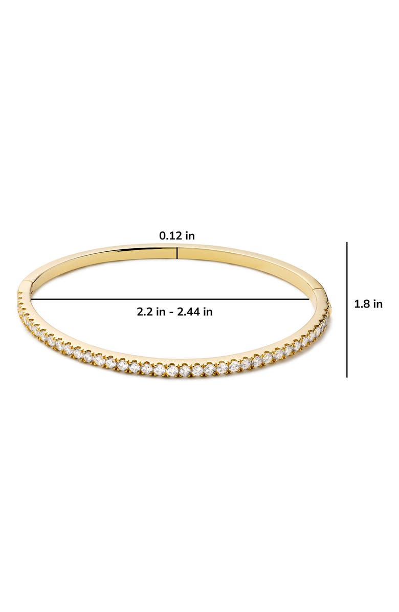 Ana Luisa Juliette Cubic Zirconia Bangle, Alternate, color, Gold / Clear