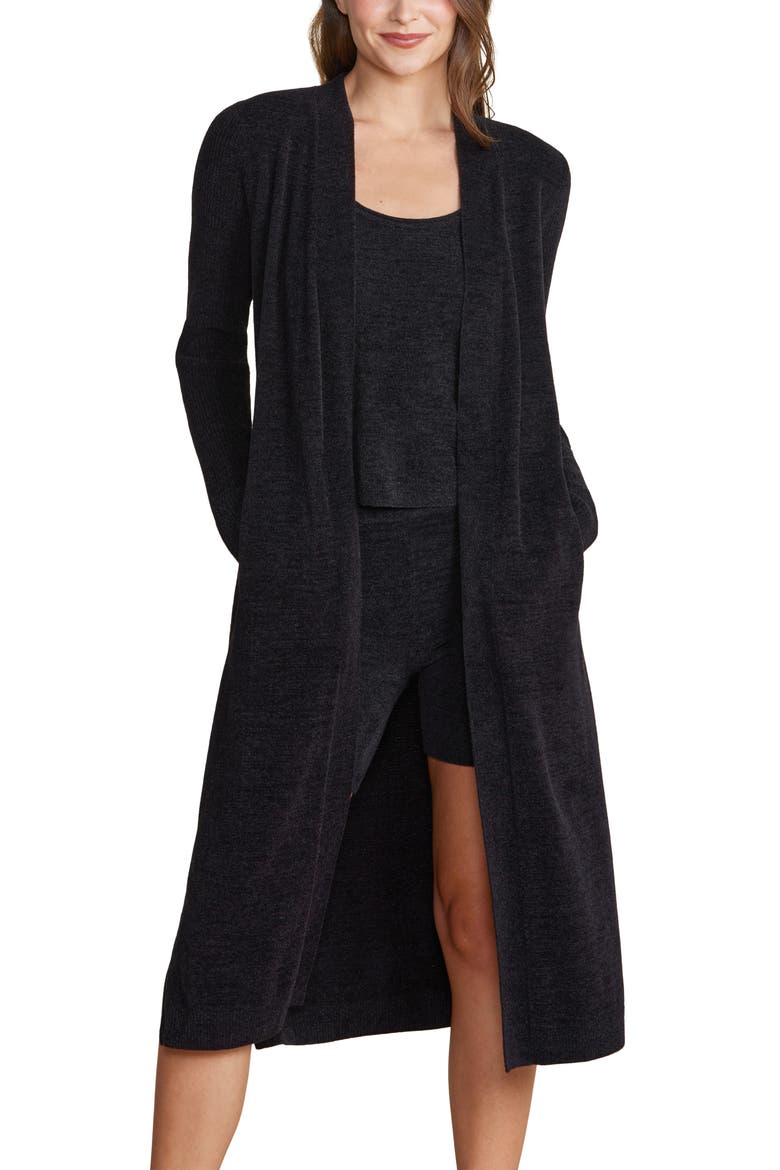 Everything CozyChic™ Ultra Lite® Open Front Cardigan, Alternate, color, BLACK