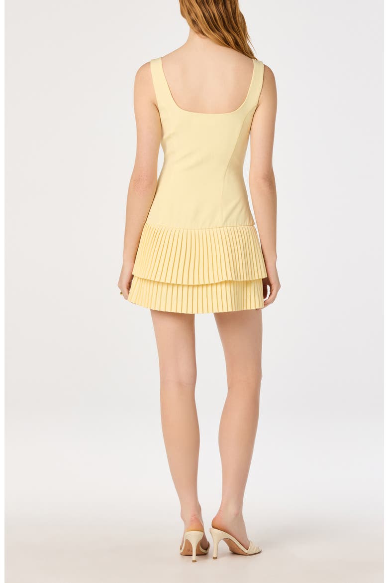 Jadah Tiered Pleated Minidress, Alternate, color, YELLOW