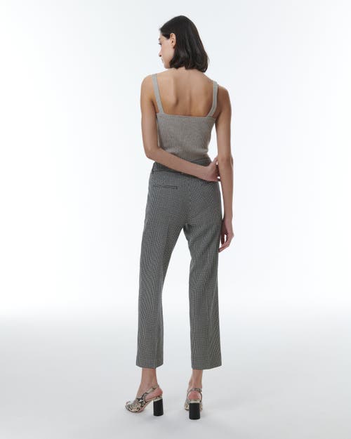 Theo The Label Eris Baby Houndstooth Pant In Black/ivory