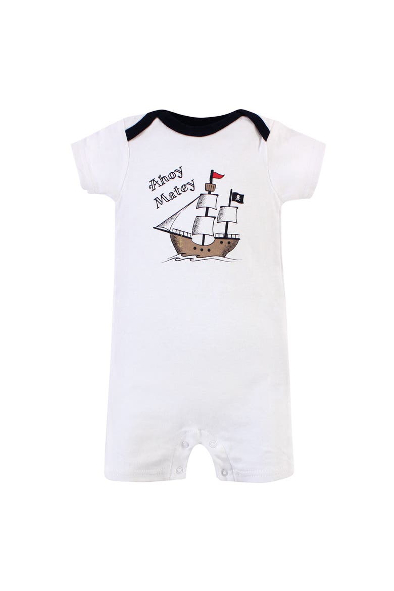 Cotton Bodysuits and Rompers, 8-Piece, Alternate, color, Pirate Ship