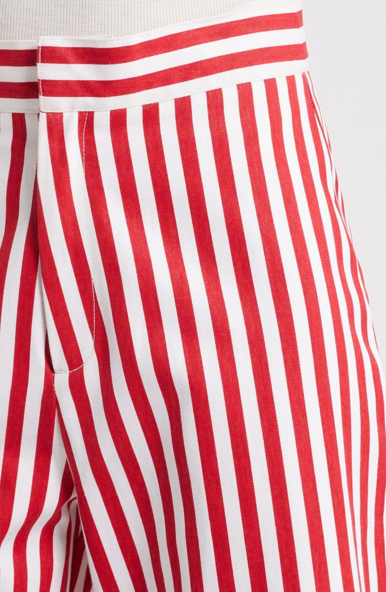 French Connection Keller Stripe Wide Leg Pants, Alternate, color, 60-Crimson Red