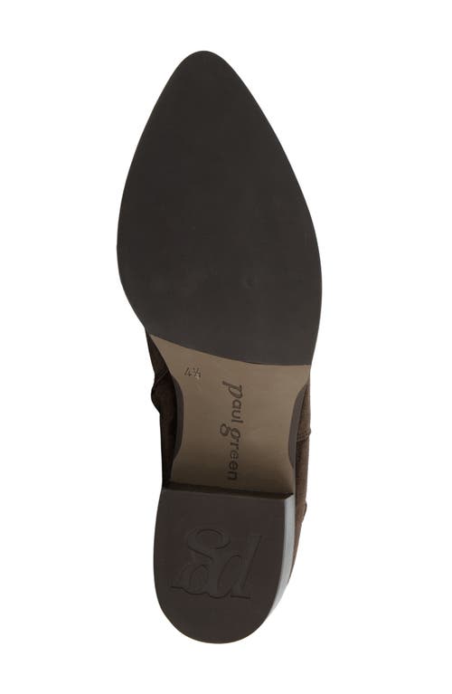 Paul Green Celina Pointed Toe Bootie In Brown