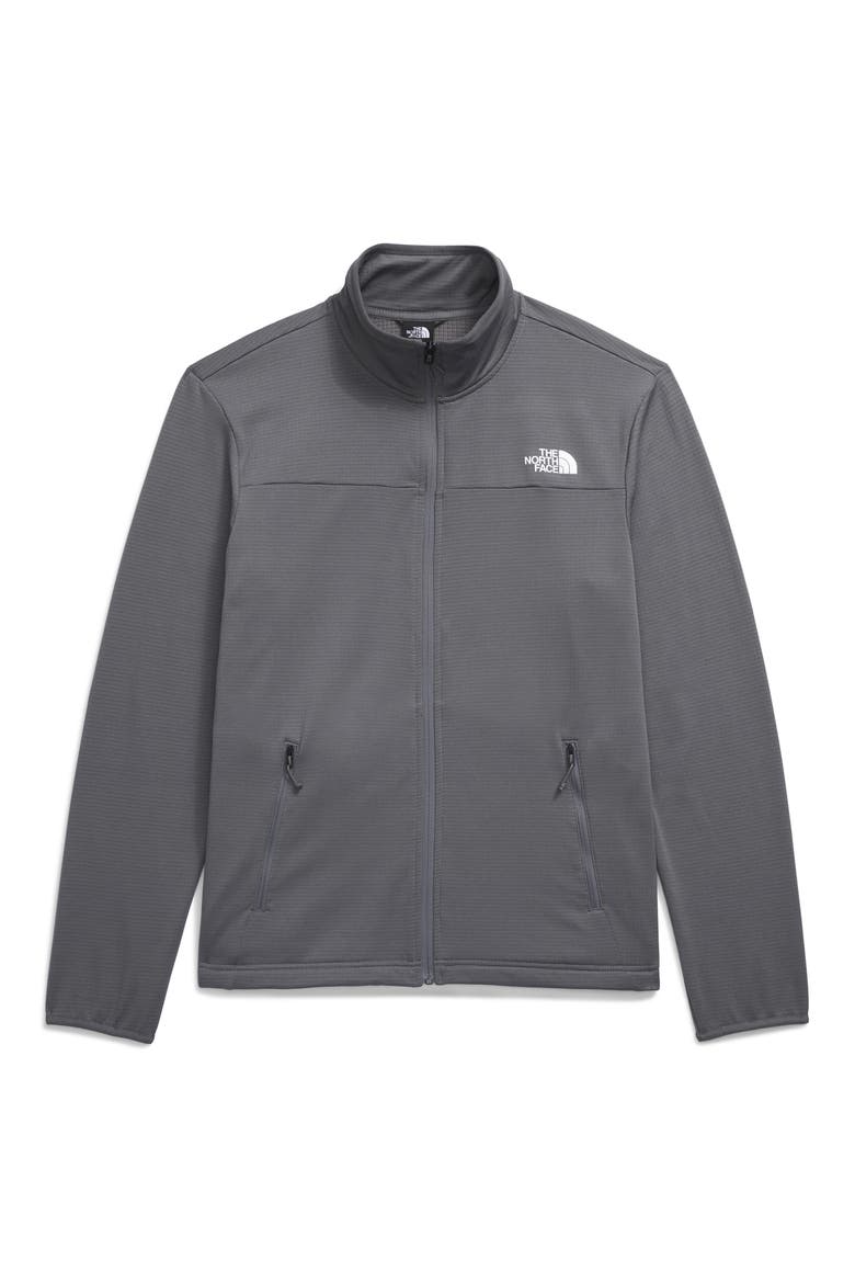 Cedar Trail Grid Fleece Full Zip Jacket, Alternate, color, SMOKED PEARL