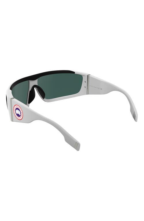 Canada Goose Hero 76mm Mask Sunglasses In Matte White