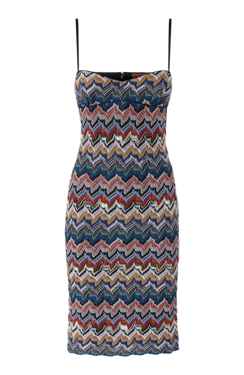 Missoni Lingerie Midi Dress With Floral Lace, Alternate, color, Multicoloured