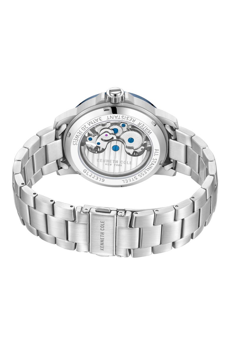 Automatic Bracelet Watch, 44mm, Alternate, color, SILVER