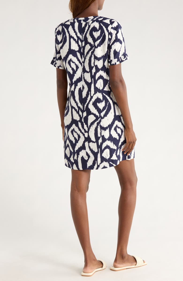 Tommy Bahama Two Palms Linen Shift Dress, Alternate, color, Coastline