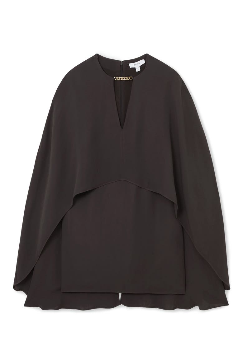 Cassidy Long Sleeve Cape Minidress, Alternate, color, GRAPE