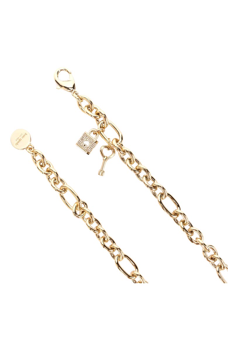 Kate Spade New York lock & key chain belt, Alternate, color,