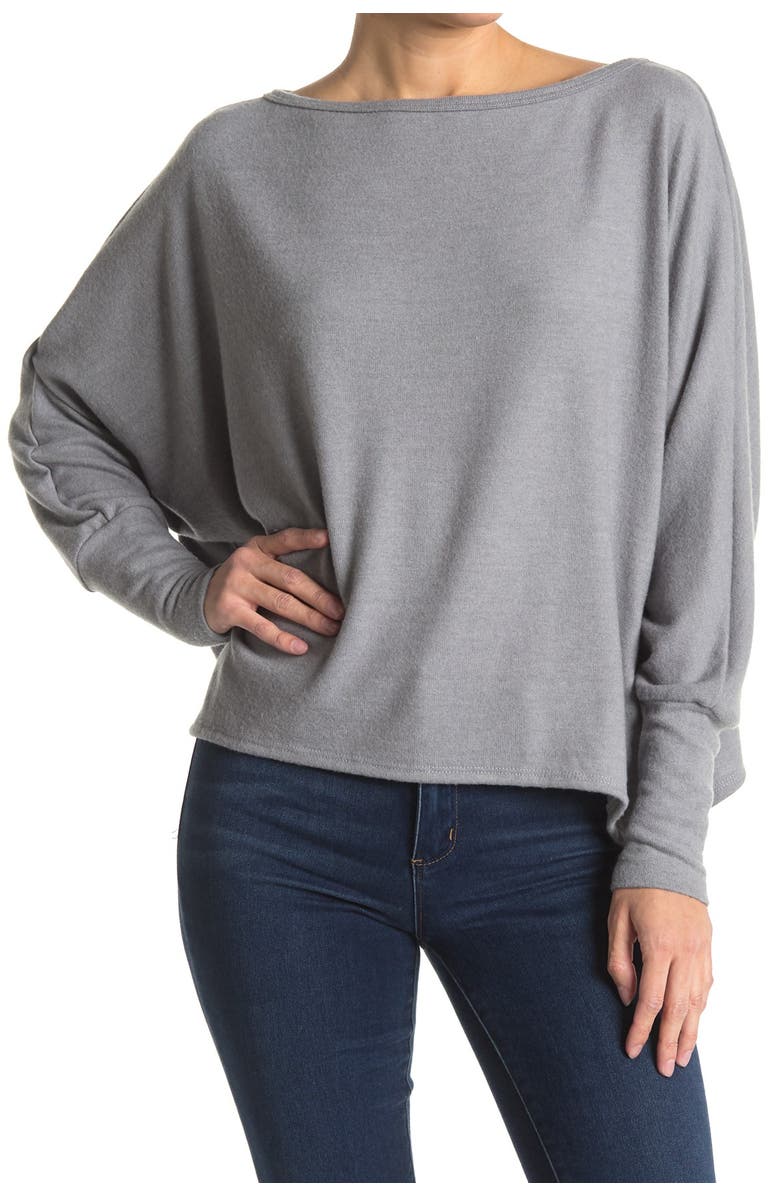 GO COUTURE Slouchy Dolman Sleeve Sweater, Main, color,