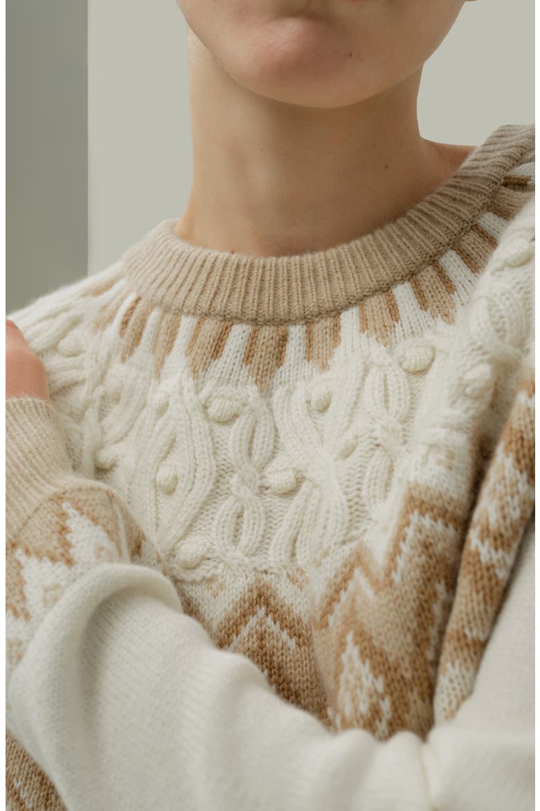 Women's Wool-Cashmere Fair Isle Sweater, Alternate, color, Fair Isle