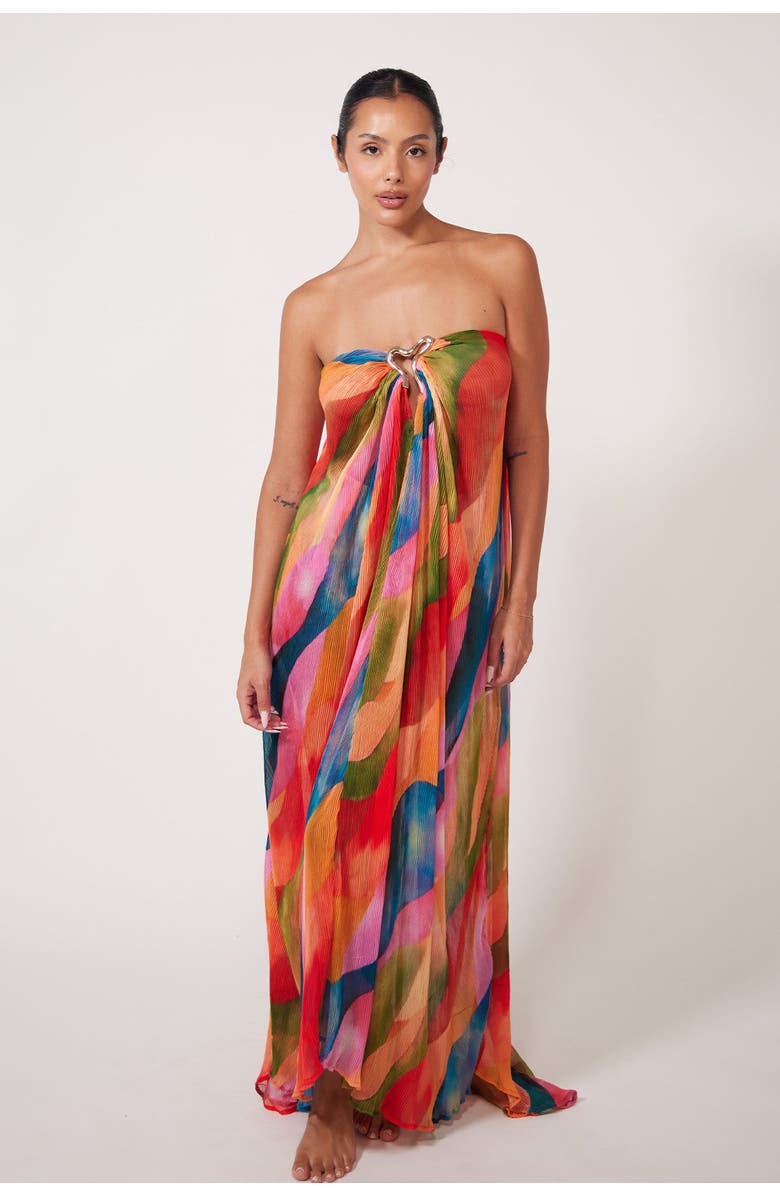 Villa Fresca Gaia Dress Cover-up Dress, Main, color, Samba