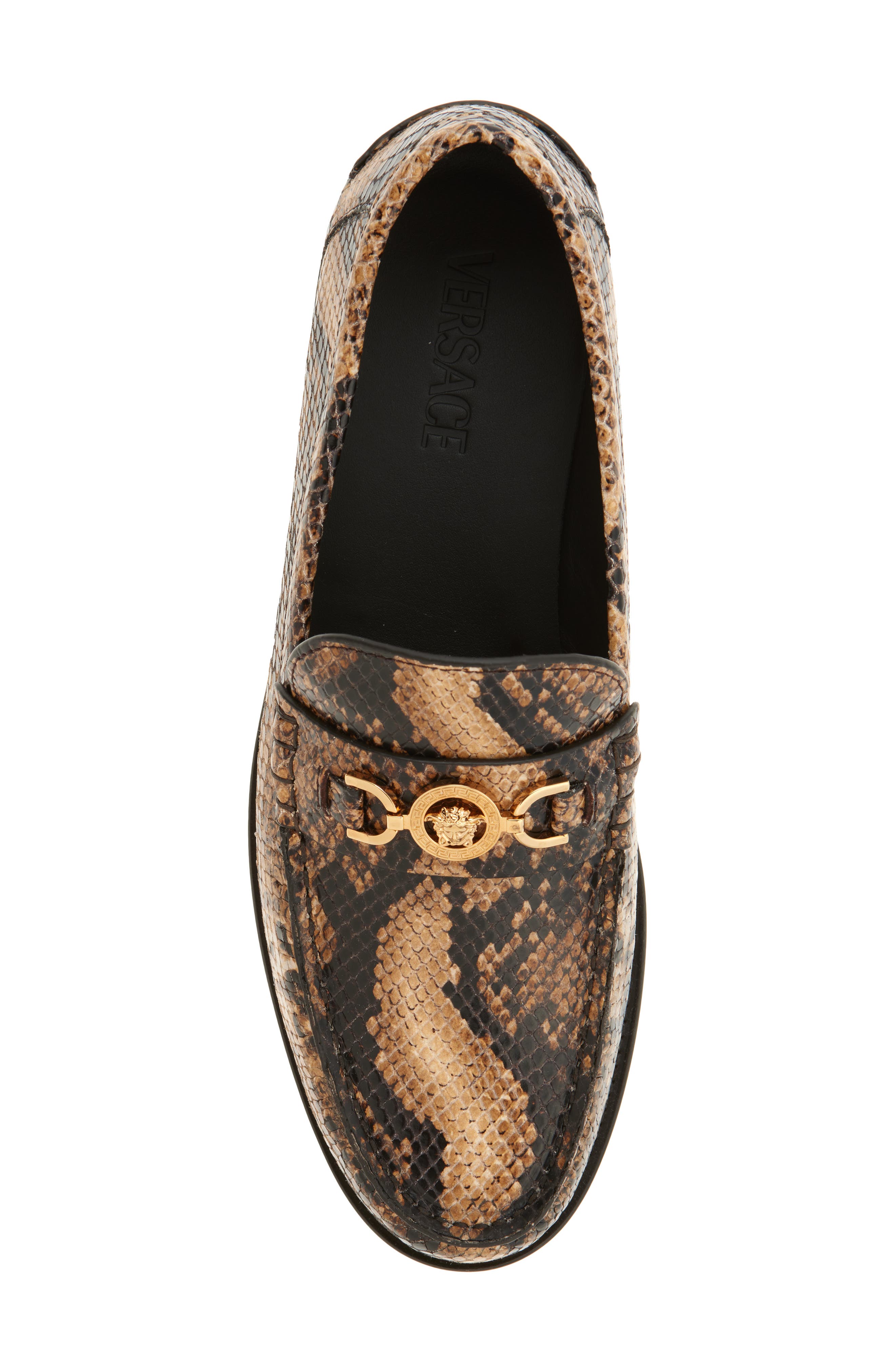 Versace Medusa '95 Python Print Loafer, Alternate, color, 