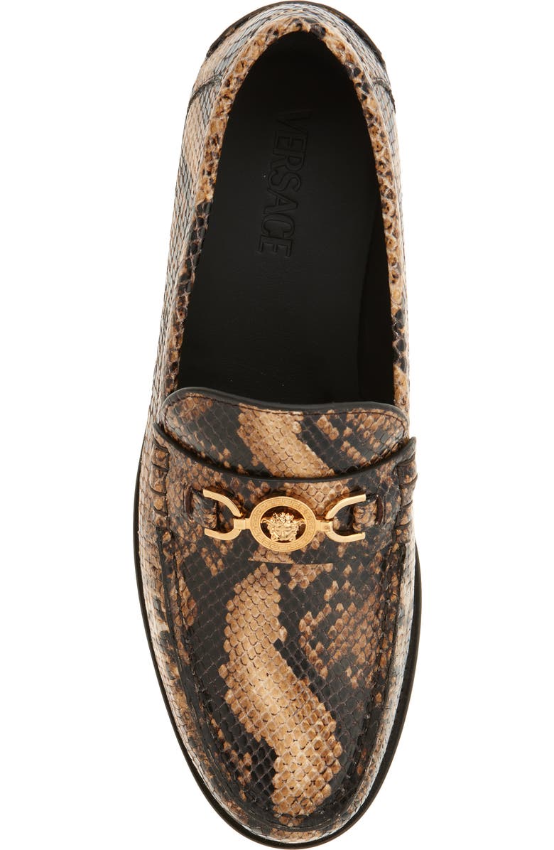 Versace Medusa '95 Python Print Loafer, Alternate, color,