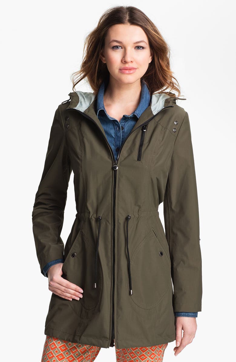 Laundry by Shelli Segal Packable Water Repellent Anorak, Main, color, 