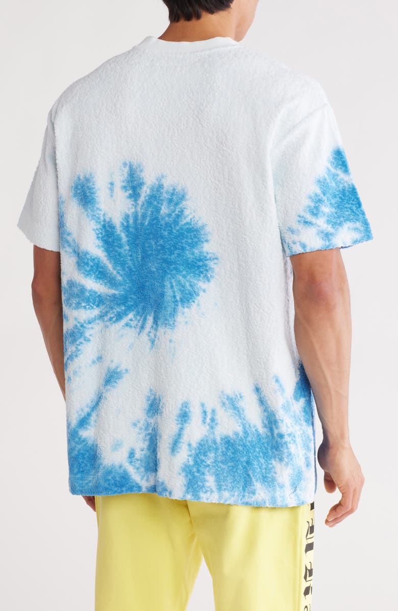 PURPLE BRAND Tie Dye Cotton Towel Terry T-Shirt, Alternate, color, 