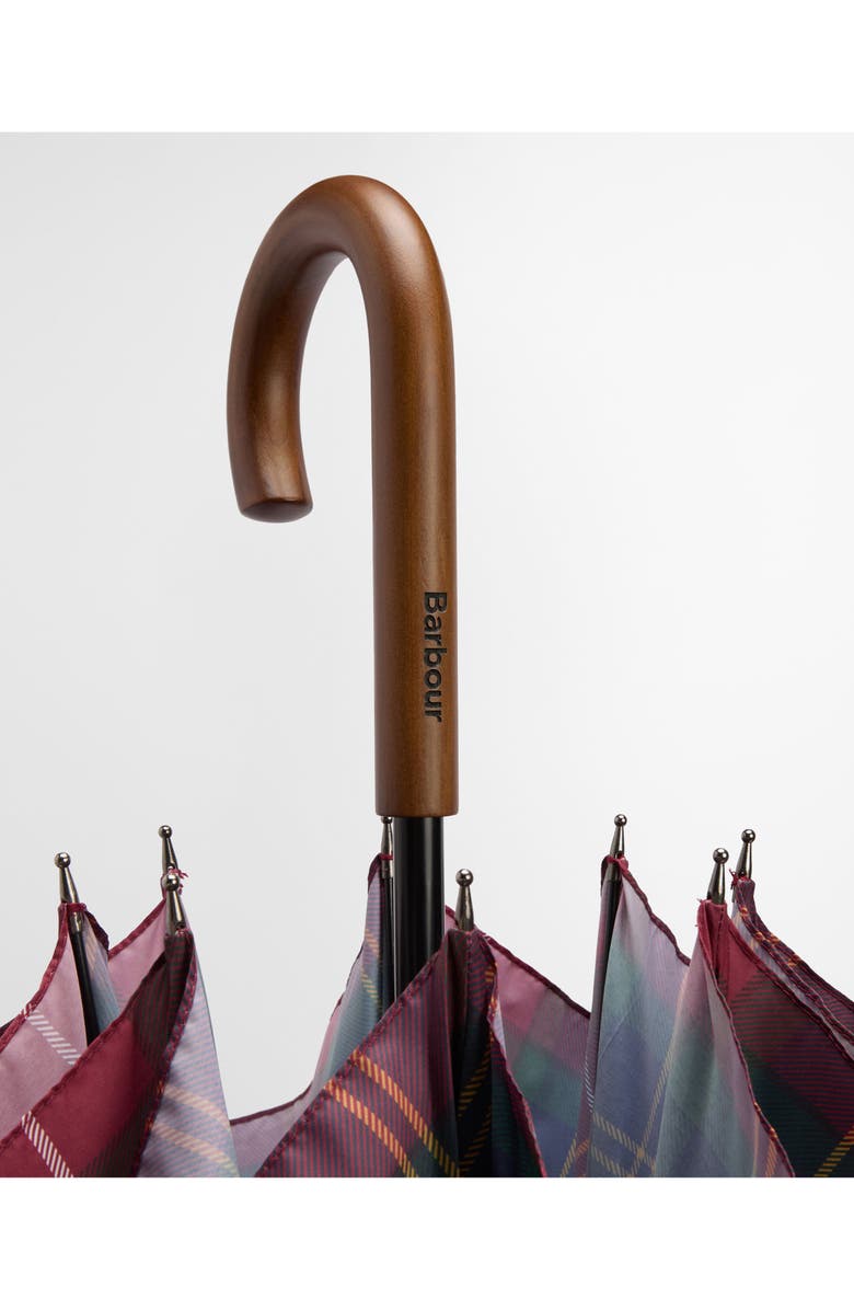 Barbour Tartan Walker Umbrella, Alternate, color, Winterberry Tartan