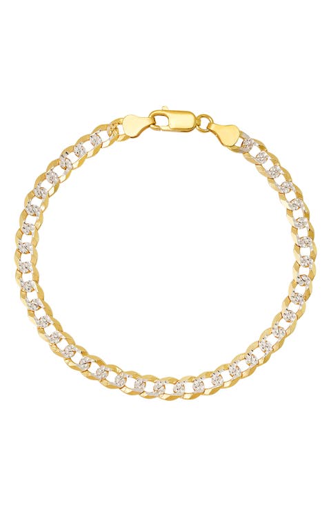 Men's Diamond Cut Cuban Chain Bracelet