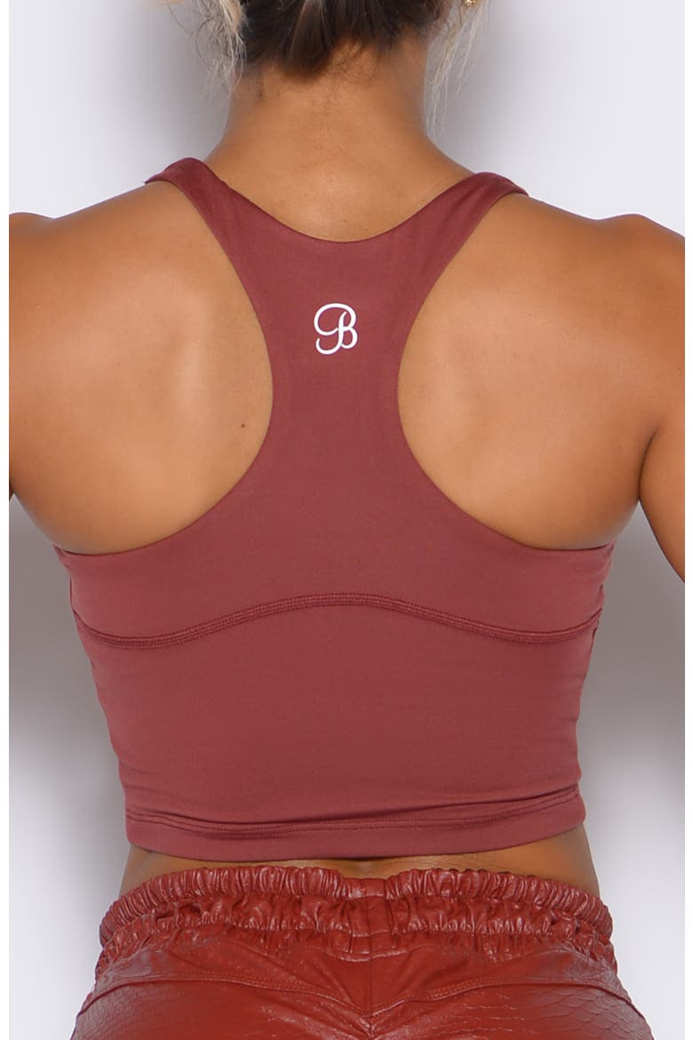 Sugar Tank Bra, Alternate, color, Brick Red