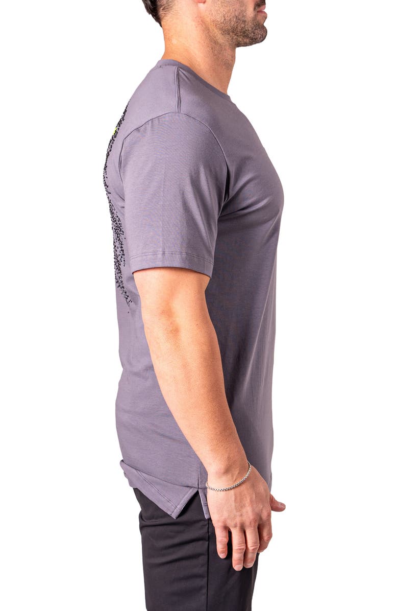 Maceoo Neon Asad Embellished T-Shirt, Alternate, color, Grey