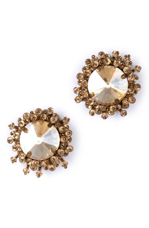 Deepa Gurnani Debbie Drop Earrings in Gold 