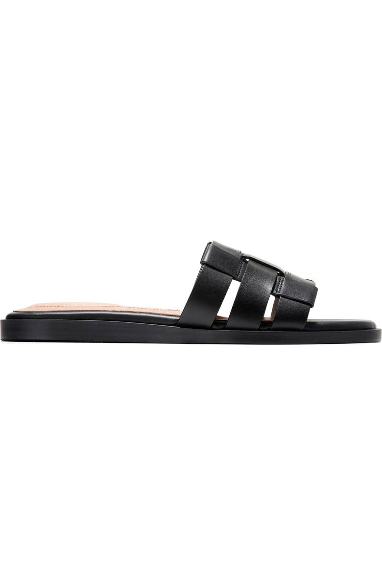 Cole Haan Ensley Go-To Slide Sandal, Alternate, color, Black Leather