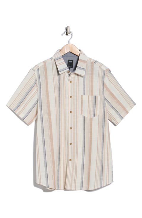 Rio Stripe Short Sleeve Button-Up Shirt