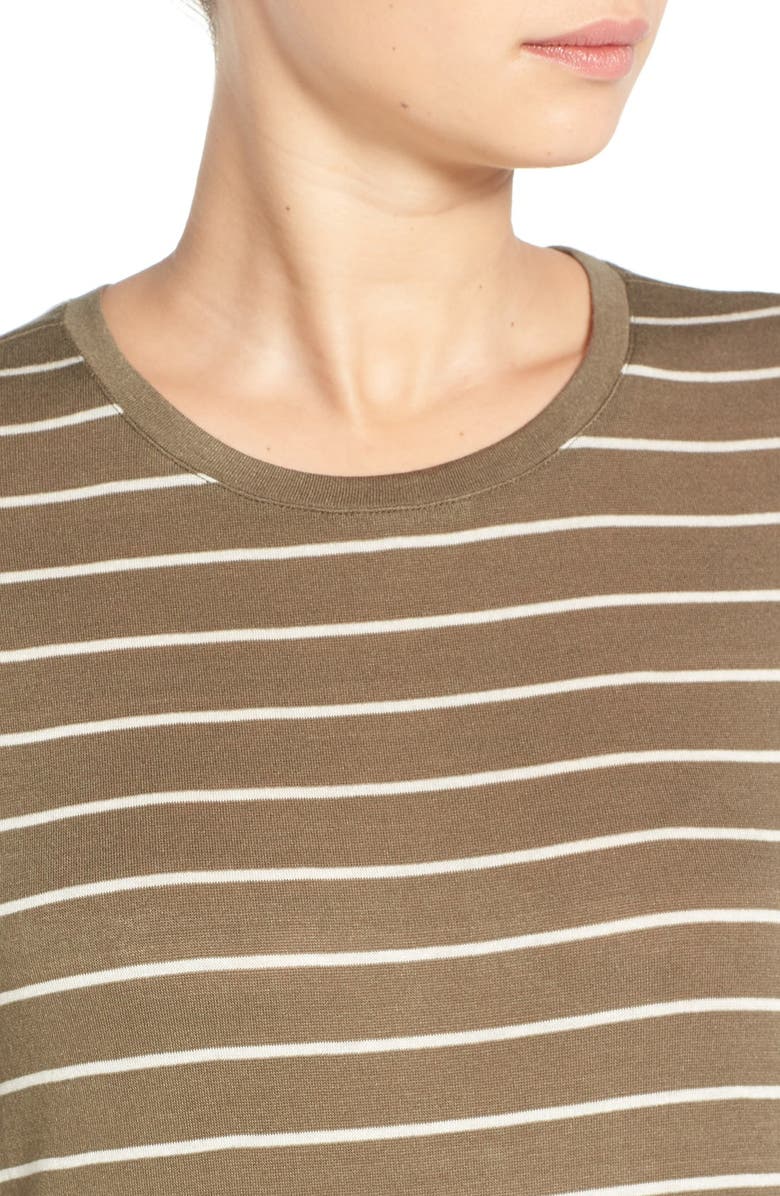 BP. Stripe Long Sleeve Crewneck Tee, Alternate, color,