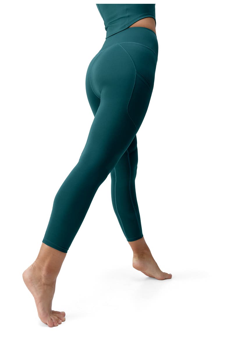Born Living Yoga Godo 7/8 Performance Medium Rise Sport Legging, Alternate, color, Deep Green