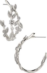 Nadri Midsommer Cubic Zirconia Inside Out Hoop Earrings