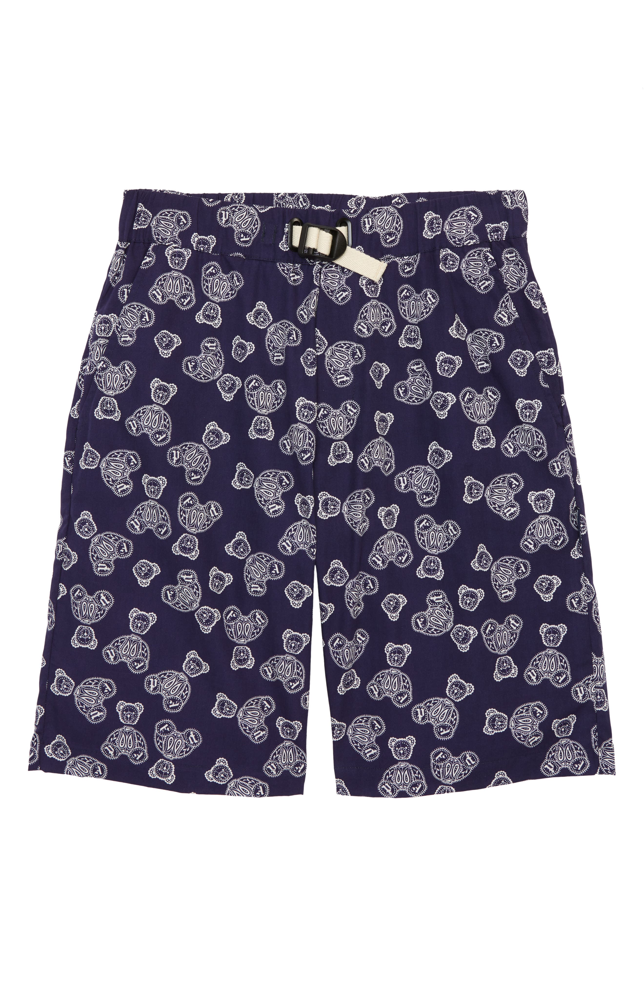 navy palm angels shorts