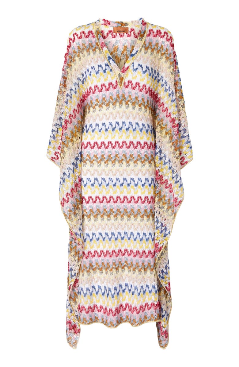 Missoni Long Kaftan In Lamé Viscose Lace, Alternate, color,