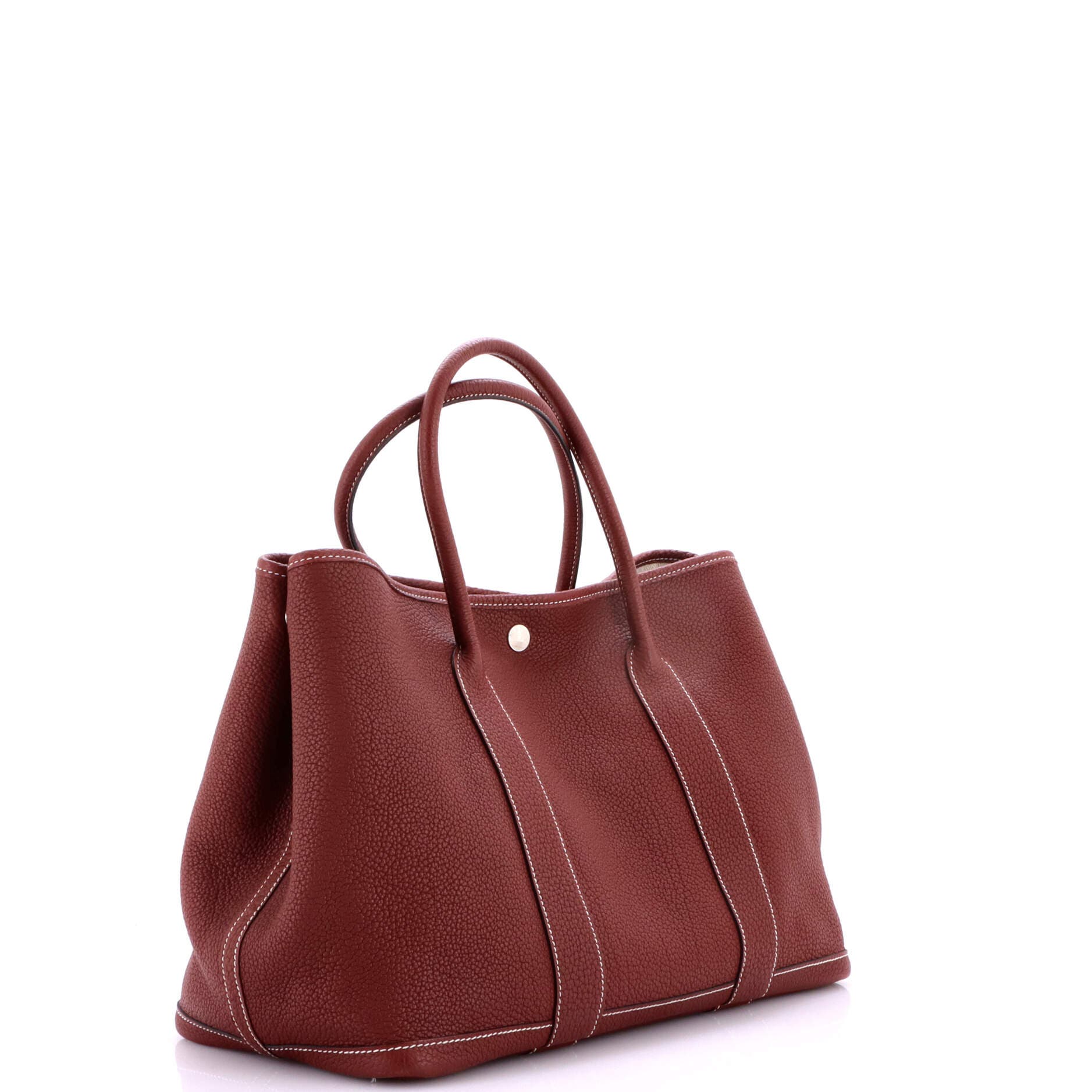 Pre-Owned Hermes Garden Party Tote Leather 36, Alternate, color, Rouge H