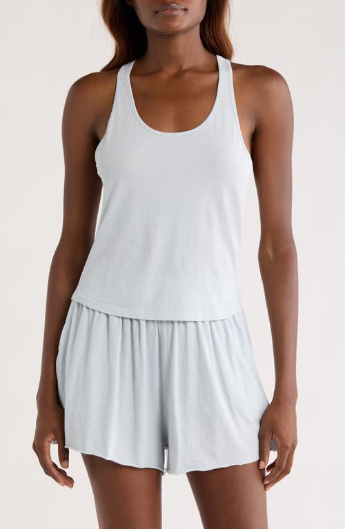 Lunya Organic Pima Cotton Curve Hem Tank In White