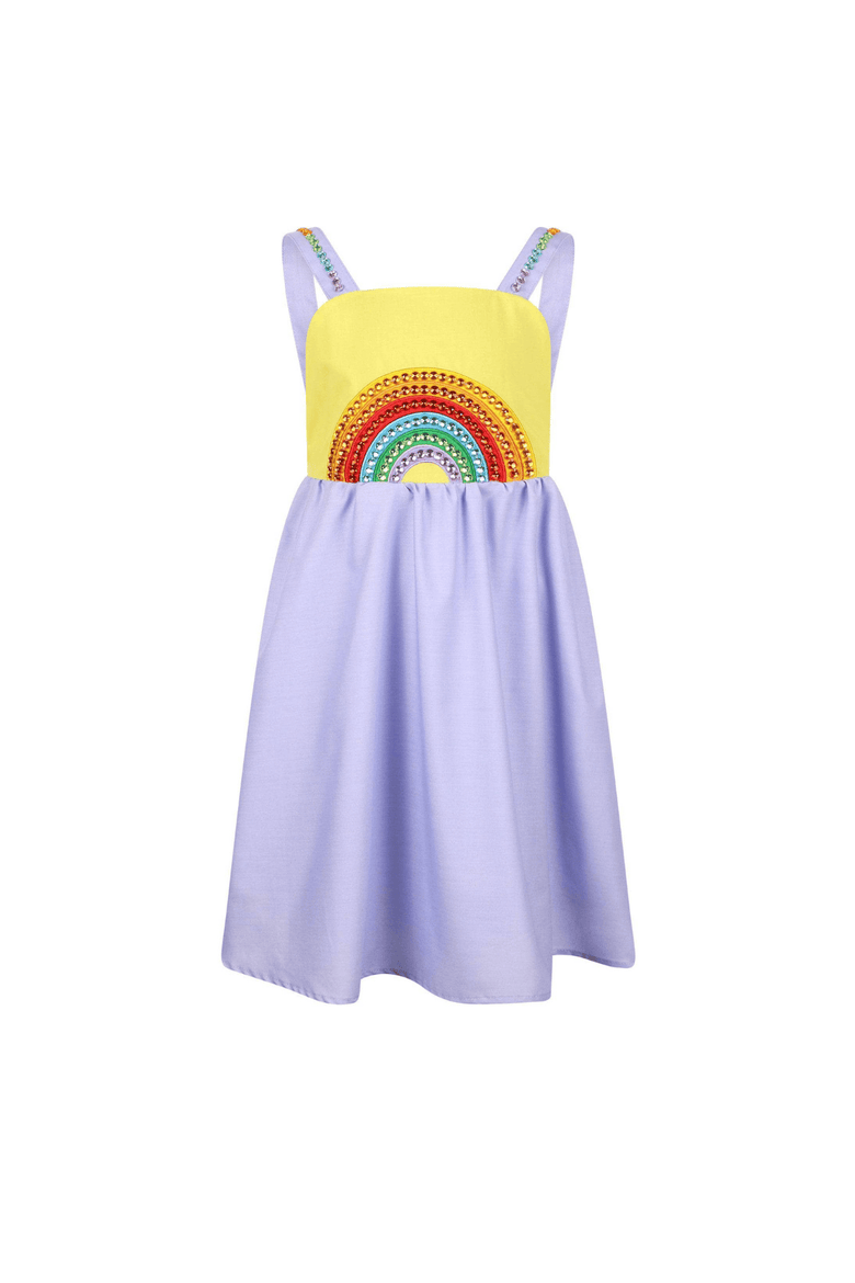 Crystal Rainbow Sun Dress, Main, color, Purple