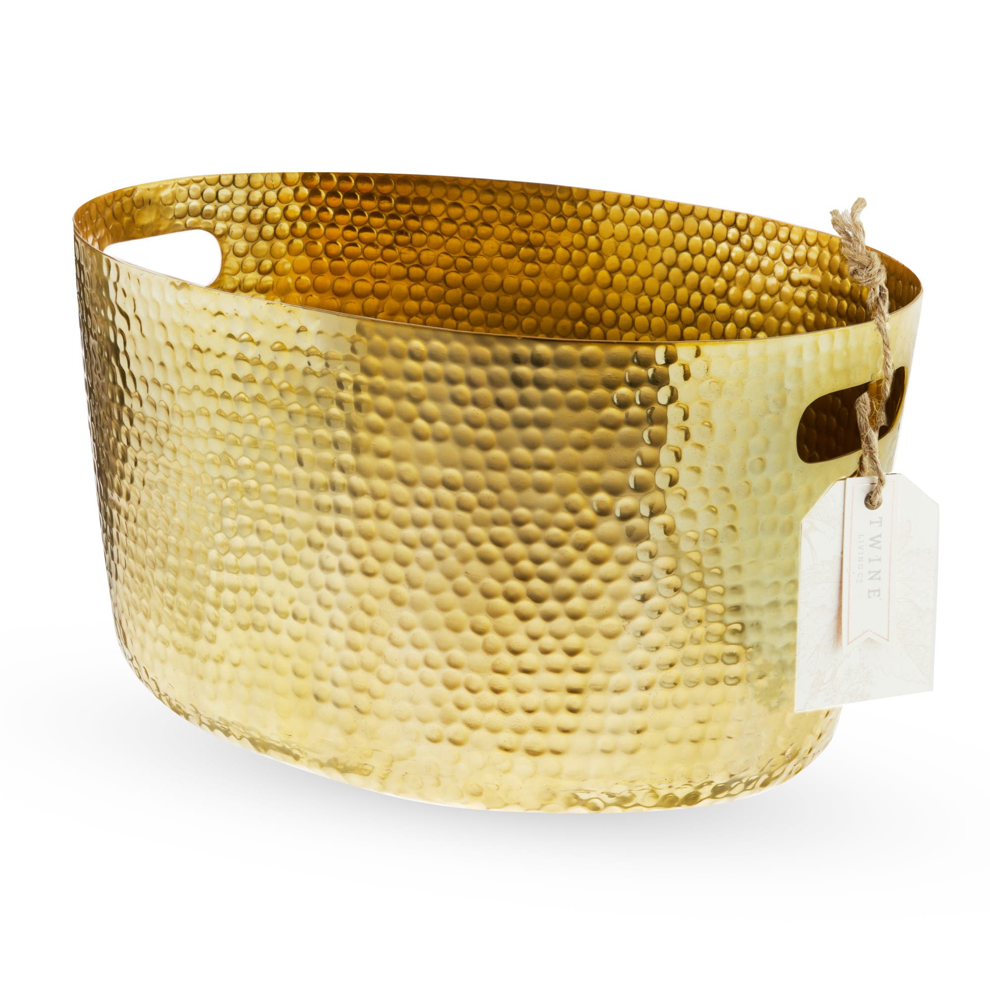 Twine Hammered Metal Tub - Thumbnail 3