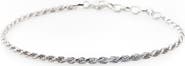 Serge DeNimes Silver Rope Bracelet