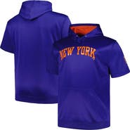 PROFILE Men's Profile Royal New York Mets Big & Tall Contrast Short Sleeve Pullover Hoodie