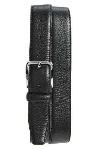Madison Grained Leather Belt