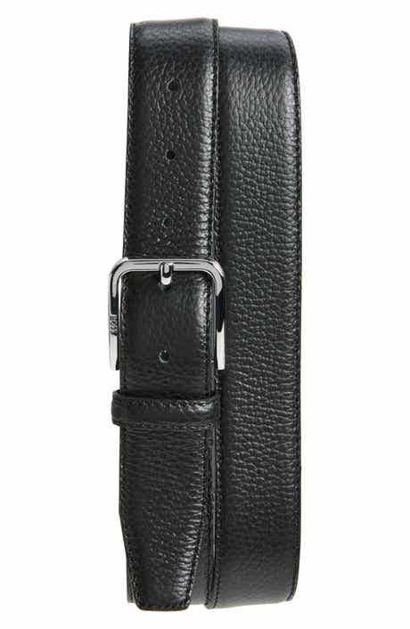 Madison Grained Leather Belt