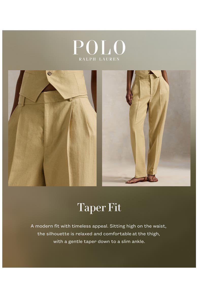 lauren ralph lauren classic fit total comfort pleated dress pants Tapered Pleated Pants (Women)