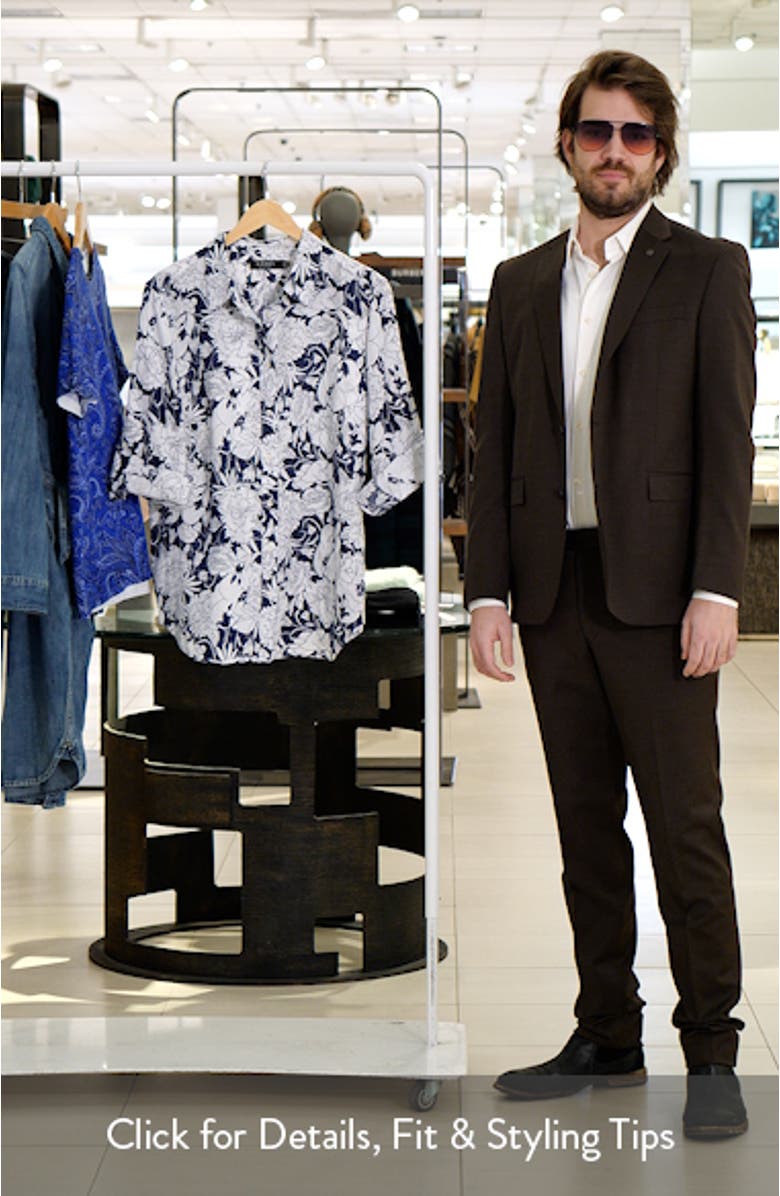 Karrie Floral Linen Button-Up Shirt, sales video thumbnail