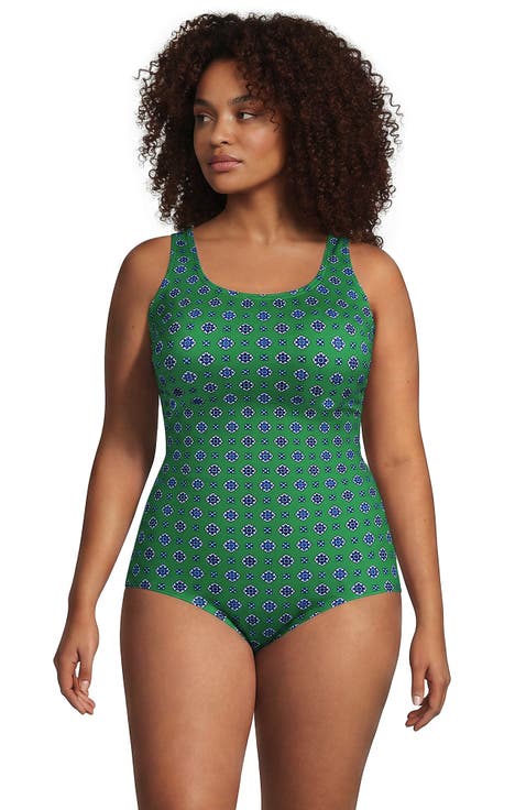 Tugless Low Leg One Piece Swimsuit
