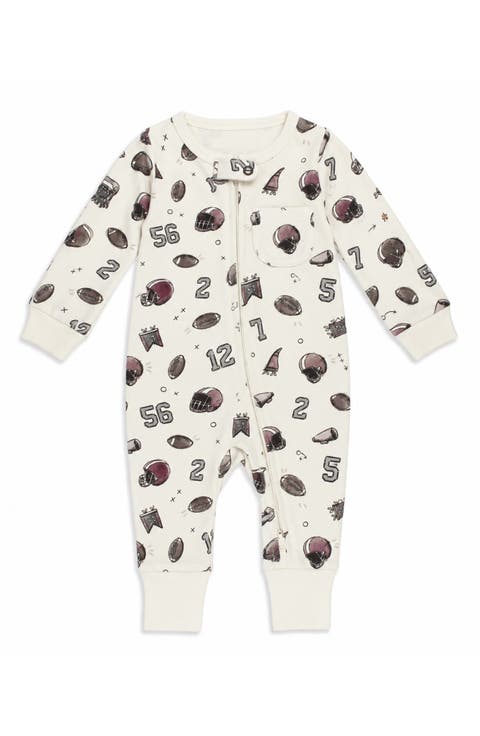 Organic Cotton Footless Two-Way Zip Romper